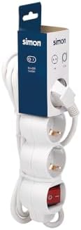 basicline - Base 4 messa a terra+interruttore +cavo 1,5m 3g1 bianco borsa risvolto