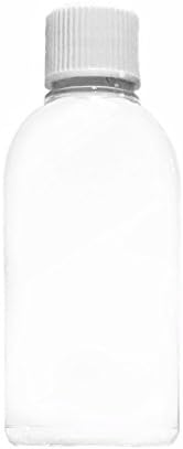 Plastic Bottle 50 ml Clear Empty + Screw Cap Lid Cosmetic Packaging Large Letter (10 Bottles)