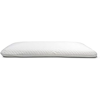 Elite Rest Slim Sleeper - Natural Latex Foam Pillow, Premium Cotton Cover, Great for Back and Stomach Sleepers, Hypoallergenic, Ventilated - Thin Low Profile, 2.75 Inches
