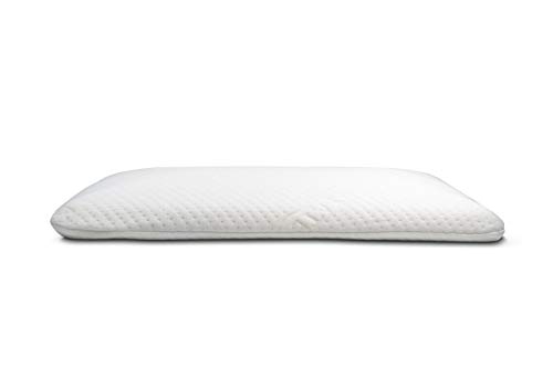 Elite Rest Slim Sleeper - Natural Latex Foam Pillow, Premium Cotton Cover, Great for Back and Stomach Sleepers, Hypoallergenic, Ventilated - Thin Low Profile, 2.75 Inches (Best Low Profile Pillow)