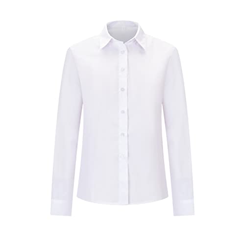 MISEMIYA - Frau KELLNERHEMD MIT Langen ÄRMELN - Woman Hospitality UNIFORM - 8726 - Medium, Weiß