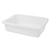 Rubbermaid Commercial Products Bus/Utility Box, 4 5/8-Gallon, White , FG334900WHT (Pack of 12)