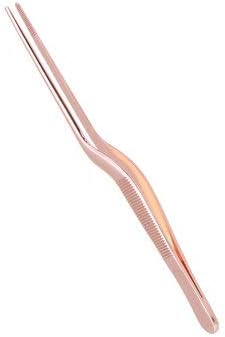 SumoTik Stainless Steel Offset Tweezer Chef Plating Tongs Serving Presentation Rose Gold - Hand Tools Other Hand Tools
