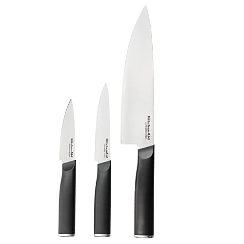 KitchenAid Classic 3-Piece Cooking Knife Set, Sharp Japanese 420J2 Steel