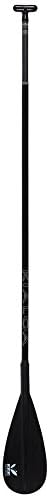 KIALOA Insanity Adjustable Round Carbon Stand Up Paddle Board Paddle (SUP), Black (Small Blade 83 sq inches)