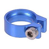 Phobya Hose Clamp with Hexagonal Socket, 10mm to 11mm (3/8" to 7/16"), Blue, 4-Pack