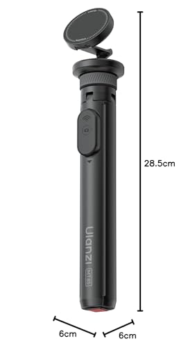 ULANZI MT85 Auto-Open Tripod, Magnetic Selfie Stick with Bluetooth, 150 cm, Four Legged Stand Automatic Open, Selfie Sticks 25N Magnet, All-in-1 Tripod Compatible with iPhone 17-12 Magsafe Sumsung