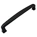 Cosmas 4392-128FB Flat Black Modern Cabinet Hardware Handle Pull - 5
