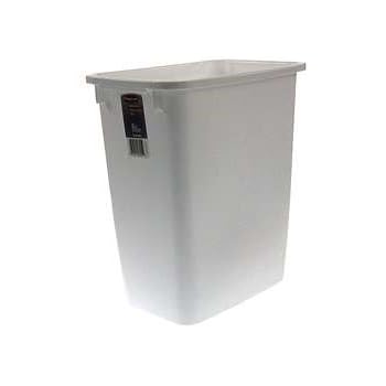 21 Quart Wastebasket in White
