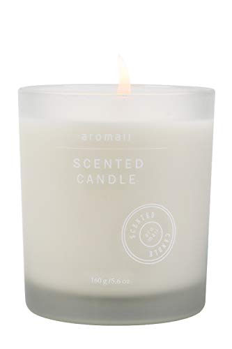 Aromall Scented Candles,Sandalwood All Natural Organic Soy Wax Candle Flower Fragrance Aromatherapy Candles Calming Candle for Bath & Body Works (Gray, 5.6 oz)