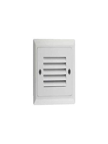 Elemental Led, Inc. Di-Matm-Hlpl-Wh 4.75 X 3 X 0.36 Inch White Led Step Light Horizontal Louvered Face Plate Fixture (7 Units)