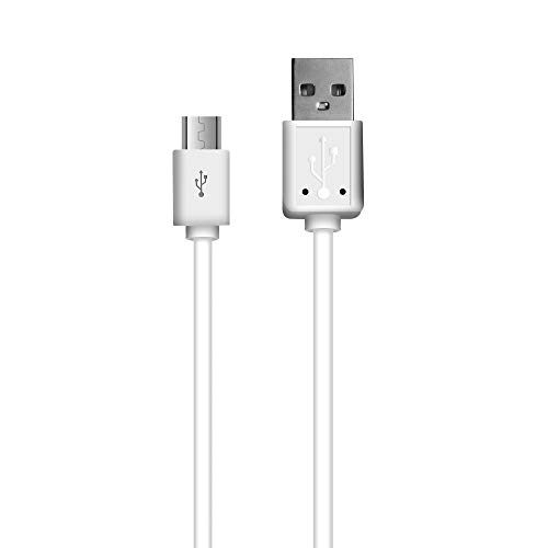 Amazon Kindle Replacement USB Cable, 6 ft Charger Cord (Accessories for Kindle Fire, Touch, Keyboard, DX, and Kindle,Designed for use with Fire Tablets and Kindle E-Readers) (White)