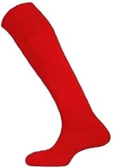 Mitre Junior Mercury Plain Football Socks Scarlet 3-6 UK Lightweight Breathable view 3