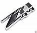 zorratin (2 pieces) Black Small Z71 4x4 Emblem Badge Plate with Chrome Base for GMC Chevy Silverado Sierra Tahoe Suburban Z71 4x4 Emblems OEM NEW 1500 2500 3500 Decal