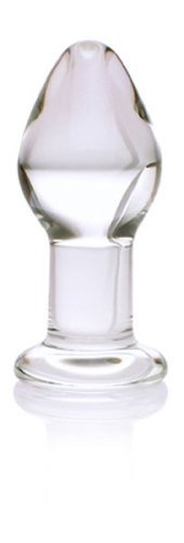 Don Wand Glass Pleasure Plug, Clear