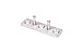 TMS 8FT European Modern Satin Stainless Steel Sliding Barn Wood Door Closet Hardware