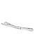 Ike Behar Men's Tone Collar Bar, Silver, One Size