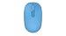 Microsoft Wireless Mobile Mouse 1850 - Cyan Blue . Comfortable Right/Left Hand Use, Wireless Mouse with Nano transceiver, for PC/Laptop/Desktop, works with Mac/Windows 8/10/11 Computers