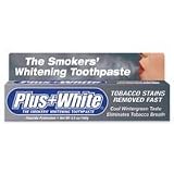 CCA Industries Plus+White Smokers Peppermint Toothpaste, 3.5 Ounce