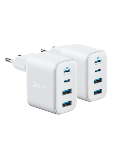 Anker Zolo 50W USB C Ladegerät, 4-Port Netzteil mit 2 USB-C und 2 USB-A