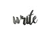 Write Small Size Raw Steel Unpainted Word Art
