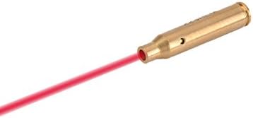 Tactical .223 REM Brass Red laser BoreSighter Chamber Bullets Shaped Brass BoreSighter Cartridge (brass)