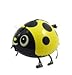 Miyaya Assorted Ladybug Insect Walking Animal Balloon Pet Air Walker For Children Kids Fun Party,Set of 3 (red, yellow, pink)