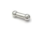 316L Surgical Steel Straight Barbell 0g
