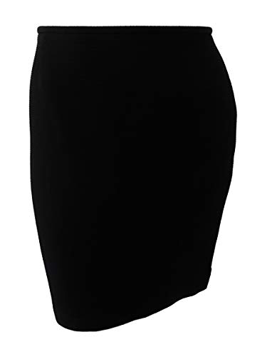Tahari ASL Women's Faux-Fur-Collar Skirt Suit (8, Black) - Thumbnail 3