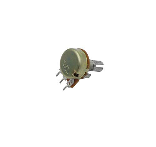 B10K 10K Ohm Knurled Shaft Linear Rotary Taper Potentiometer with Knob/Nuts/Washer Kit-20 Pcs
