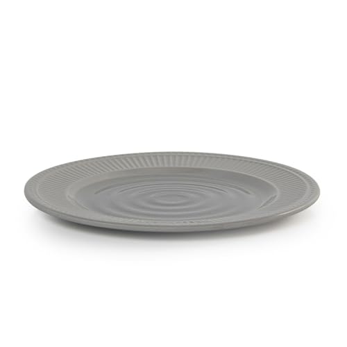 Prato Raso 22,2cm Oasis Melamina Pozzani - Cinza