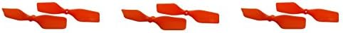 KBDD Blade MCP X BL Neon Orange Extreme Edition Tail Rotor Blades - 6 Tail Blades #5064