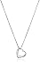 Amazon Essentials Sterling Silver Open Heart Pendant Necklace, 18