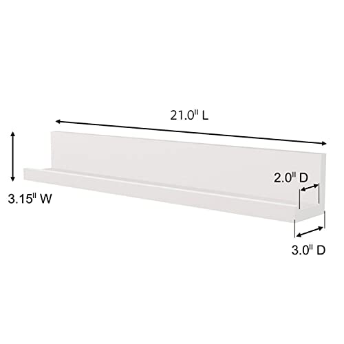Command Picture Ledge, Damage Free Hanging Floating Shelf with Adhesive
