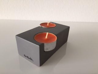 CONCRETE CANDLE HOLDER - GREY