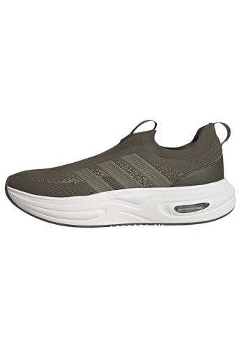 adidas Men's Cloudfoam Cuxxion - Sock, Night Cargo/Silver Pebble/Tent Green, 6.5 at Amazon