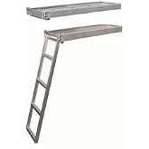 13 in. Aluminum 5-Step TRI-Pontoon Under-Deck Mount Ladder