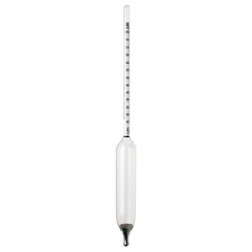 HB Instruments Hydrometer, 1.000 to 1.070 Specific Gravity, 0.0005 Divisions, Plain Form
