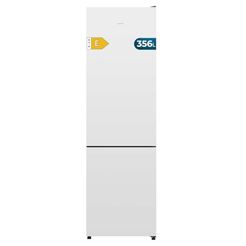 Cecotec Refrigerator combi Total No Frost 356L Bolero CoolMarket Combi 356i white E. 200cm high, 59.5cm wide, Class E, Multi Airflow technology, FreshnessFlex and HumidityFlex HUB, white