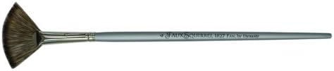 Dynasty Faux Squirrel Watercolor Brush - Soft Silver Handle - Fan Series 1827FN, Size 4 (one brush)