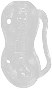 Male Masturbation Manual Transparent Aircraft Cup Silicone Massager Adult Toys