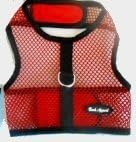 Netted Wrap N Go Velcro Harness (simply red, small - neck 9-12" chest 12-15 ")