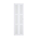 SIMPLECOZY Three Frosted Glass Panel Bi-Fold