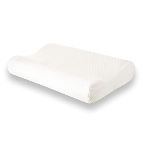 Cottenberg Memory Foam Contour Pillow for Neck and Shoulder Pain - Cervical Pillow for Neck Pain - Bamboo Memory Foam Pillow