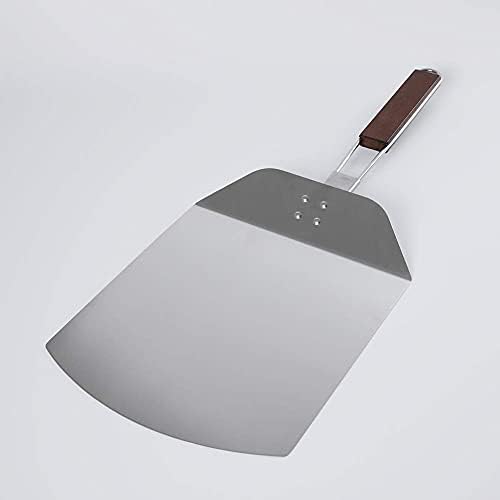 304 Stainless Steel Folding Pizza Peel with Wooden Handle 9.5 inch x13