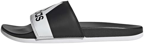 adidas Adilette Comfort Unisex Adult Slides,Cblack/Ftwwht/Ftwwht