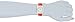 Timex Women's T2P053KW Ameritus Sport White Dial, Cherry Tomato Croco Patterned Leather Strap Watch