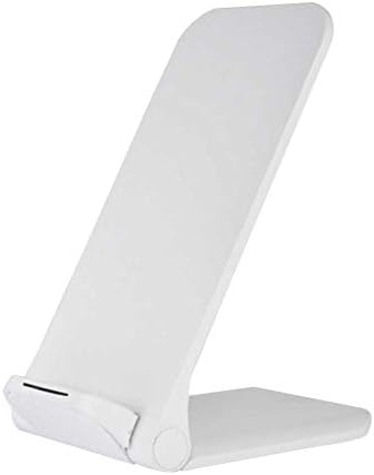 WJSHN Folding Wireless Charger, 75° Rotation Charge Stand Auto Recognition 15W 10W Power Protection, for iPhone, Samsung, Huawei, Xiaomi,White