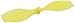 Blade Prop Clockwise Rotation Yellow (2): Nano QX