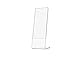 Sign Holder Side Loading Photo Booth Strip 2 x 6 Inch Frame Table Tent Advertisement Party Favor Decor Display Countertop Wedding Receptions Christmas New Years Eve Parties by Marketing Holders